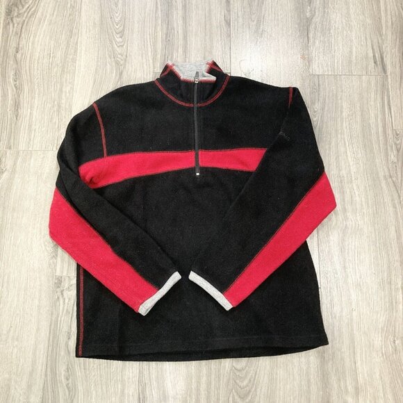 Eastern Mountain Sports Sweatshirt Mens Medium Wool Blend Quarter‎ Zip - Picture 1 of 6